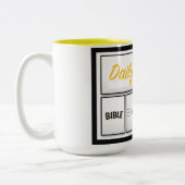 Tägliche Bibelbisse-Tasse Zweifarbige Tasse (Links)