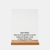 TÄGLICHE BIBLE AFFIRMAS Christlich anpassbar Acrylschild (Vorderseite)