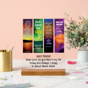 TÄGLICHE BIBLE AFFIRMAS Christlich anpassbar Acrylschild
