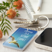 Tägliche Chance-Seemöwe-inspirierend Zitat Schlüsselanhänger (Vorderseite rechts)