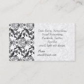 Tägliche Dosis des Charme-eleganten modernen Visitenkarte (Rückseite)