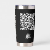 Tägliche Dosis Dummheit-Thermalbecher Thermobecher (Rückseite)