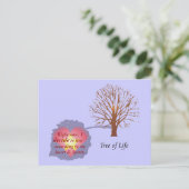 Tägliche Erinnerung - Baum des Lebens Postkarte (Stehend Vorderseite)