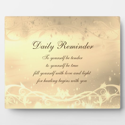 Tägliche Erinnerung Fotoplatte (Vorderseite)
