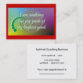 Tägliche Erinnerung - Freude-Weg Terminkarte (Vorne/Hinten)