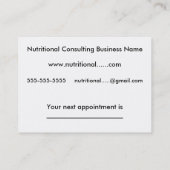 Tägliche Erinnerung - Gewohnheiten Terminkarte (Rückseite)