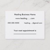 Tägliche Erinnerung - Körper-Ausrichtung Terminkarte (Rückseite)