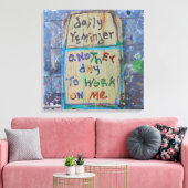 tägliche Erinnerung Leinwanddruck (Insitu (Wohnzimmer))