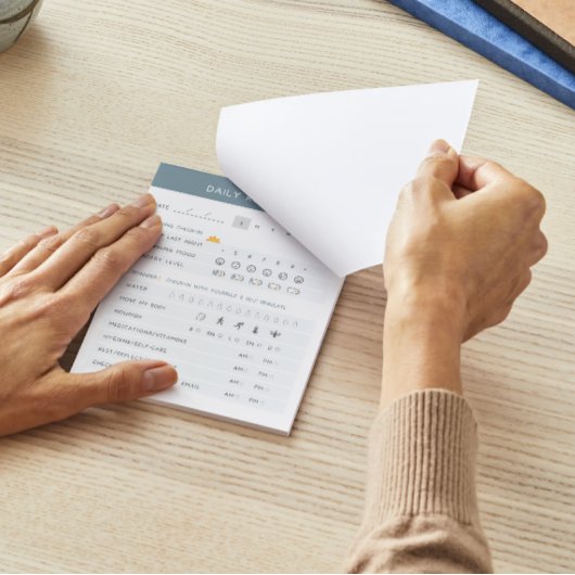 Tägliche Erinnerungen ADHD Notepad Notizblock