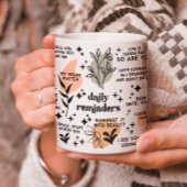 Tägliche Erinnerungen Affirmation Tasse