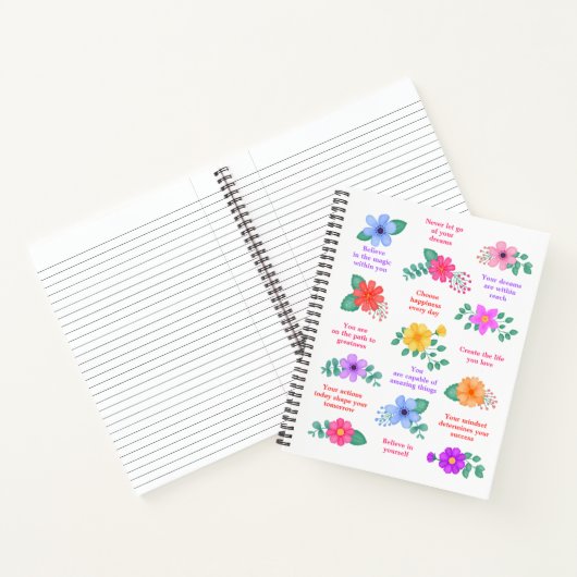 Tägliche Erinnerungen Positive Motivierend Quotes Notizblock (Innenseite)