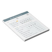 Tägliche Erinnerungen Tagesplaner Täglicher Karo N Notizblock (angewinkelt)