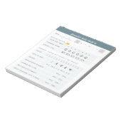 Tägliche Erinnerungen Tagesplaner Täglicher Karo N Notizblock (Rotiert)