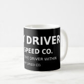 Tägliche Fahrertasse, City Speed Co. Kaffeetasse (VorderseiteRechts)