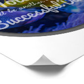 tägliche, inspirierende Erfolgsfeierlichkeiten Poster (Ecke)