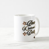 Tägliche Inspirierende Kaffeetasse 'Brew Kindness (VorderseiteRechts)