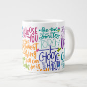Tägliche Jumbo-Affirmationen Jumbo-Tasse (Vorderseite Rechts)