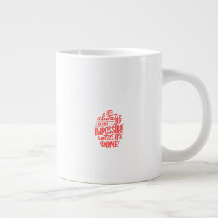Tägliche Kaffee-Momente inspirieren Jumbo-Tasse