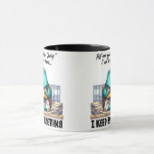 Tägliche Lächeln und Kaffeepausen - Funny Coffee T Tasse (Zentrum)