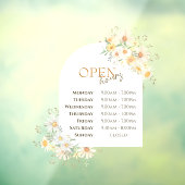 Tägliche Öffnungszeiten Fensteraufkleber (Blatt 3)