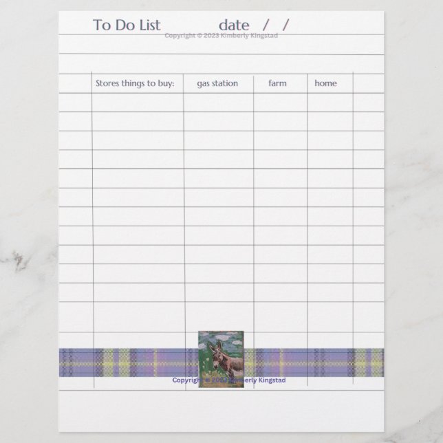 TÄGLICHE PFERDE MIT EIGENEM PFERD BRIEFBOGEN (Vorderseite)