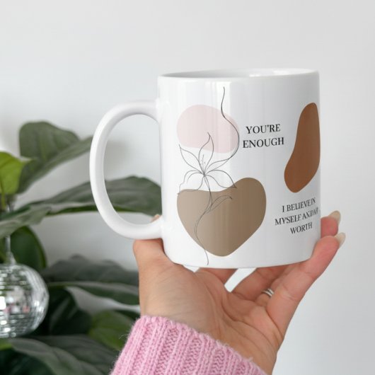 Tägliche positive Bestätigungen Kaffeetasse