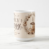 Tägliche Routine motivations Kaffeetasse. Kaffeetasse (Mittel)