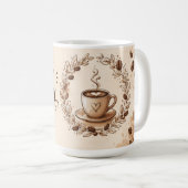 Tägliche Routine motivations Kaffeetasse. Kaffeetasse (VorderseiteRechts)