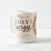 Tägliche Routine motivations Kaffeetasse. Kaffeetasse (Vorderseite Links)