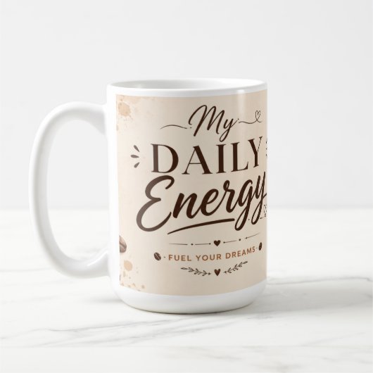 Tägliche Routine motivations Kaffeetasse. Kaffeetasse (Links)