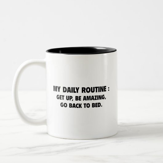 Tägliche routinemäßige Tasse (Links)