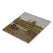 Tägliche Szene, nahe Florenz, c.1865 Fliese (Seite)