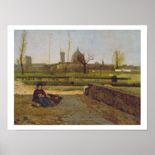 Tägliche Szene, nahe Florenz, c.1865 Poster