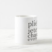 tägliche Tänzer-Tasse plie Jetechasse Kaffeetasse (Mittel)
