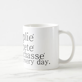 tägliche Tänzer-Tasse plie Jetechasse Kaffeetasse