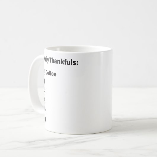 Tägliche Tasse (Vorderseite Links)