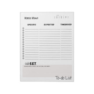 Tägliche To-Do-Liste – anpassbarer Notizblock zum 