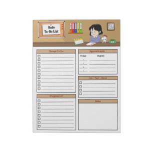 Tägliche To-Do-Liste Notizblock