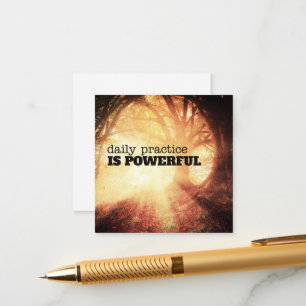 Tägliche Übung Begleitkarte