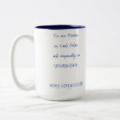 Tägliche Verbindungs-Studio-Tasse Zweifarbige Tasse (Links)