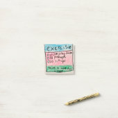 Tägliche Workout-Sticky-Notizen Post-it Klebezettel (Auf Schreibtisch)