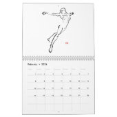 Tägliche Zahl 12-monatiger Kalender (Feb 2026)