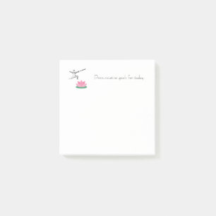 Tägliche Ziele Post-It Notes - Lotus & Swordmaste Klebezettel