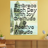 Täglicher Affirmationsdruck Leinwanddruck (Insitu (Wohnzimmer))