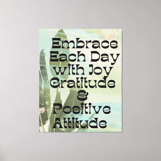 Täglicher Affirmationsdruck Leinwanddruck (Vorderseite)