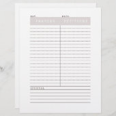 Täglicher Clip-it-Sheet (Vorne/Hinten)