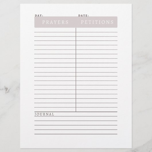 Täglicher Clip-it-Sheet (Rückseite)