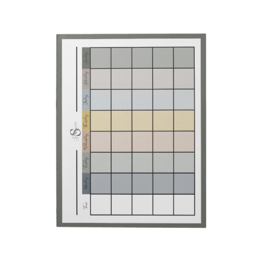 Täglicher Farbkombo 1 Notizblock (Rotiert)