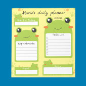 Täglicher Froschplaner Notizblock