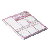 Täglicher Gewohnheitsgewohnheitstracker Dry Erase  Notizblock (angewinkelt)